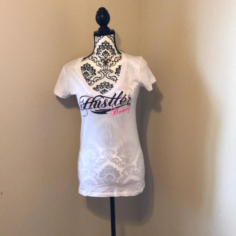 Hustler-apparel Women's White T-shirt